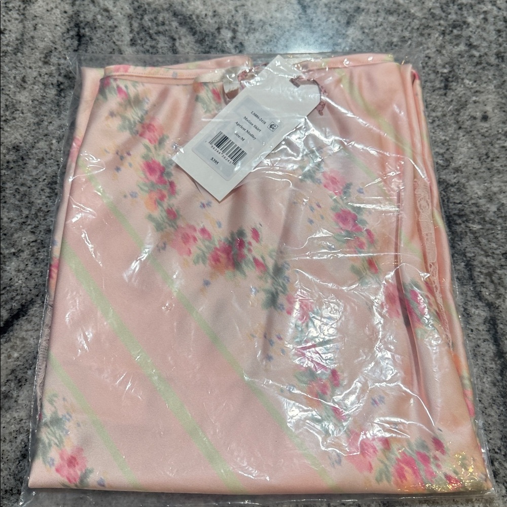 LoveShackFancy Malina Maxi Skirt, Apricot Medley - Picture 11 of 14